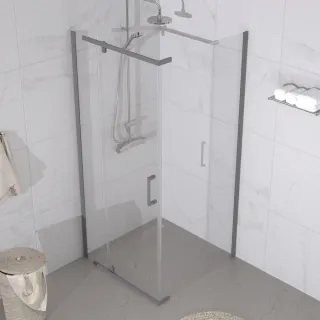 Душевой уголок Triton Терра-Графит Щ0000073938 90x90 см профиль графит стекло прозрачное